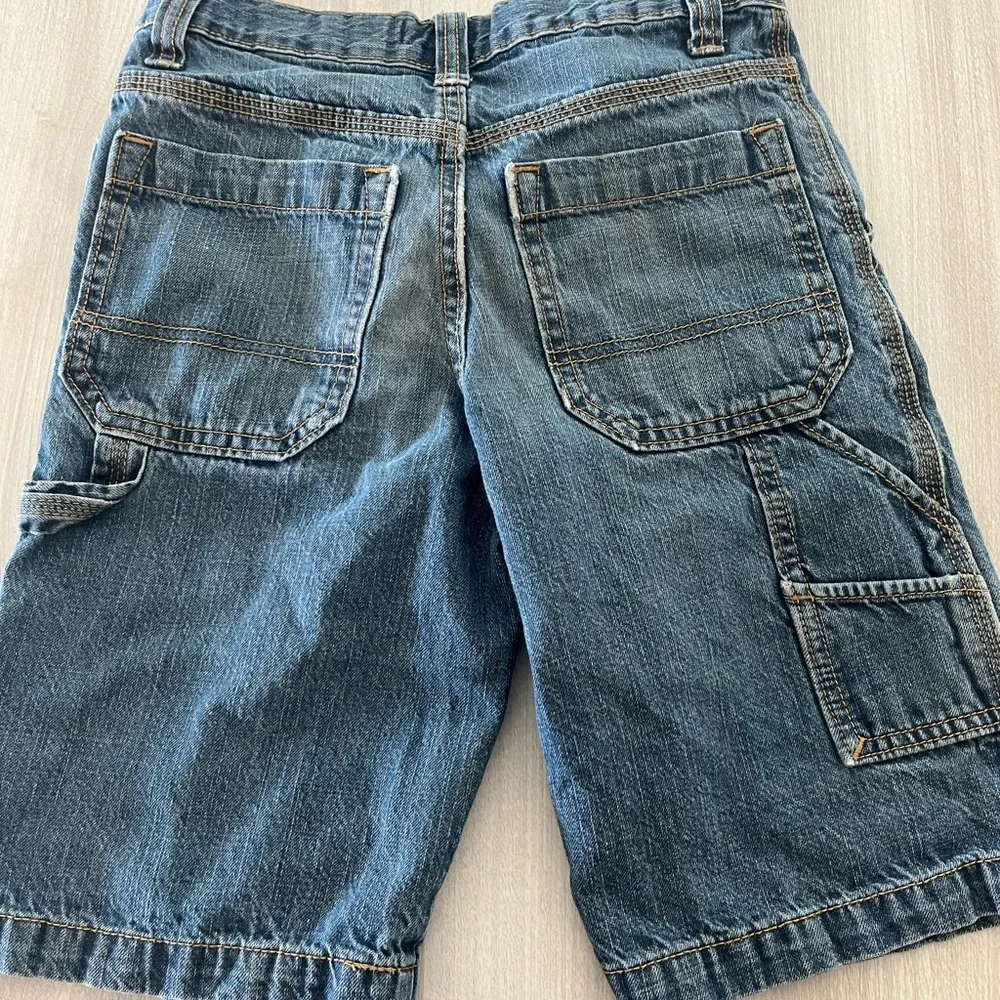 Vintage Old Navy Blue Denim Jeans Cargo Shorts Size 10‎ Utility.